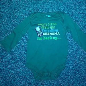Long sleeve infant onesie